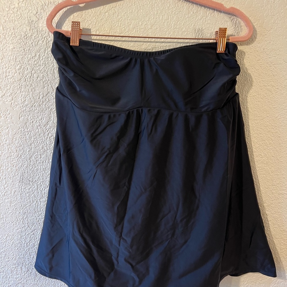 Torrid Black Swim Dress (removal strap)